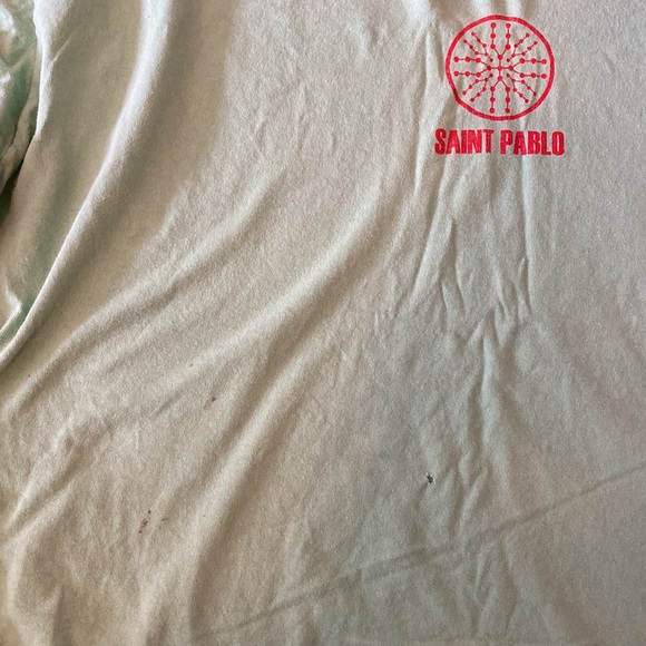 Kanye West Green Saint Pablo long sleeve Tour t-shirt - Picture 8 of 9